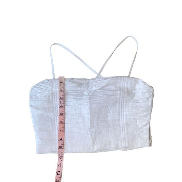 Madewell White Poplin Crop Tube Top - Picture 8 of 10